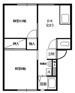 井の頭カームリーハイツIII【1階】の間取り
