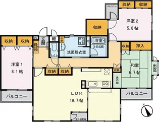 プレステージ【3階】の間取り
