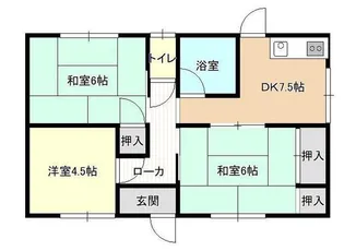 岡山県岡山市南区福吉町【一戸建】の間取り