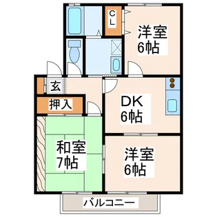 ヴィラクレスト【2階】の間取り