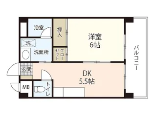 フローレス日吉【2階】の間取り