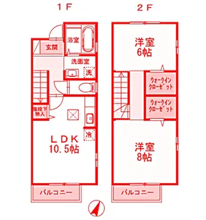 神奈川県横浜市保土ヶ谷区仏向町【一戸建】の間取り