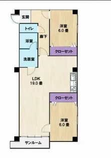 ガーデンハイツ【4階】の間取り