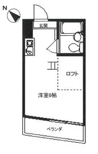 東京都東久留米市浅間町1【アパート】の間取り