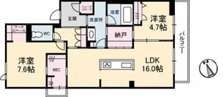 ザ ヘリテージ野上【2階】の間取り