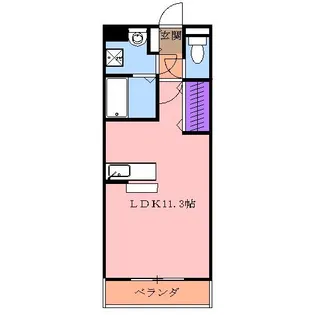 ルーナシティ【3階】の間取り