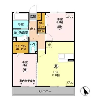 グランフォート【2階】の間取り