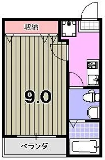 フラッティ堀川下立売【4階】の間取り
