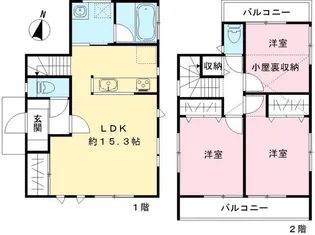 埼玉県さいたま市岩槻区城南4【一戸建】の間取り