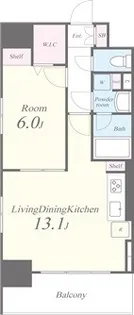 東京都品川区東品川1【マンション】の間取り