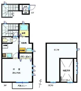ラウレア八幡【2階】の間取り