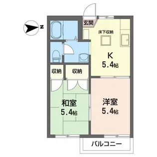 コーポグリーン【1階】の間取り