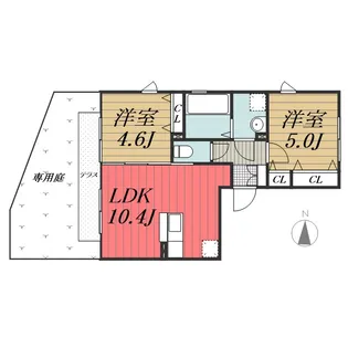 千葉県千葉市若葉区原町【アパート】の間取り