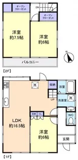 千葉県八千代市萱田町【一戸建】の間取り