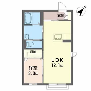 グランディール【2階】の間取り