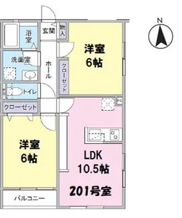 Villa Azalea【2階】の間取り