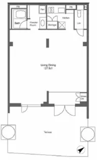 1Kの間取り画像