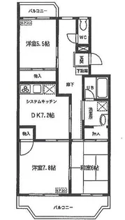 ペアシティ久喜壱番館【3階】の間取り