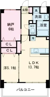 グランコート高槻【2階】の間取り