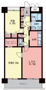 ビラ桜【4階】の間取り