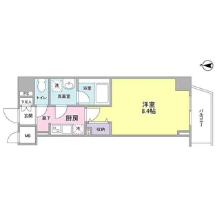 ルミエール門前仲町【5階】の間取り