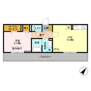 セレブレイト本城【2階】の間取り