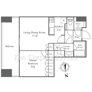 麻布台ヒルズ レジデンスB【10階】の間取り