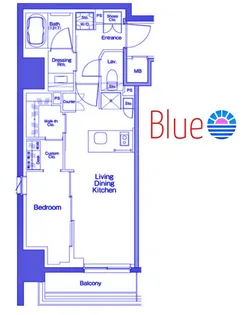 ザ・パークハビオ横浜白楽【7階】の間取り