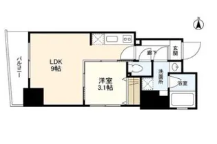 東京都渋谷区恵比寿1【マンション】の間取り