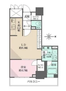 東京都港区港南2【マンション】の間取り