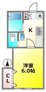 東京都小金井市中町2【アパート】の間取り