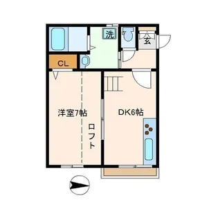 東京都中野区南台1【アパート】の間取り