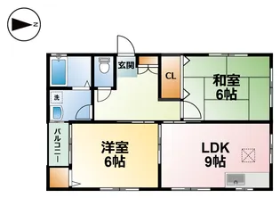 千葉県茂原市法目【アパート】の間取り