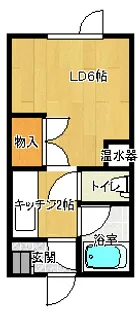 はやぶさハイツ【2階】の間取り