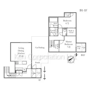 CHAYAZAKA FLAT【1階】の間取り