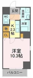 プレミアムサウスプレイス【8階】の間取り