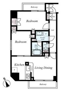 ルーブル赤羽西【3階】の間取り