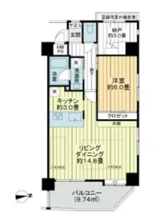 ライオンズガーデン東大島【5階】の間取り