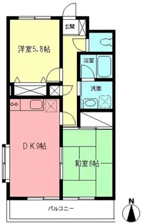 カーサ百合丘【2階】の間取り