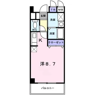 兵庫県芦屋市大原町【マンション】の間取り