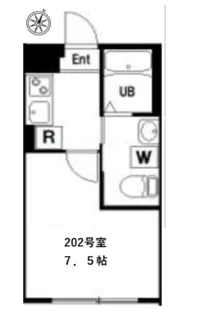 Bloom Tower Nishishinjuku 202号室i【2階】の間取り