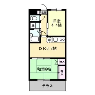 ミラドール綱島【1階】の間取り