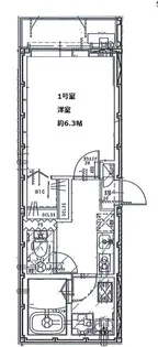 神奈川県横浜市神奈川区三ツ沢下町【マンション】の間取り