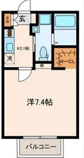 東京都目黒区駒場1【アパート】の間取り