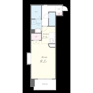 HIRO尾頭橋【4階】の間取り