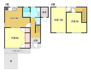 静岡県浜松市中央区曳馬2【一戸建】の間取り