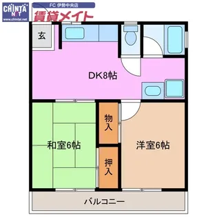 コンフォート【2階】の間取り