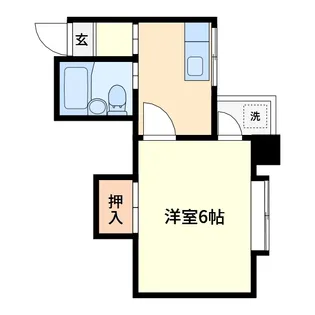 中央マンション【3階】の間取り