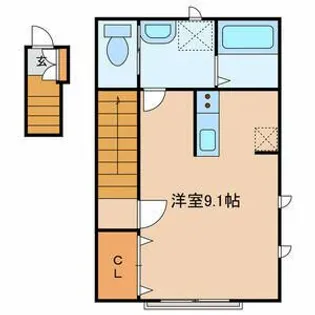 K FLAT【2階】の間取り