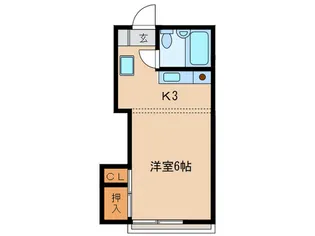 ハイツたつみ【1階】の間取り